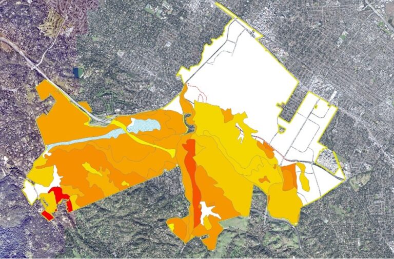 Heat map of Stanford's campus