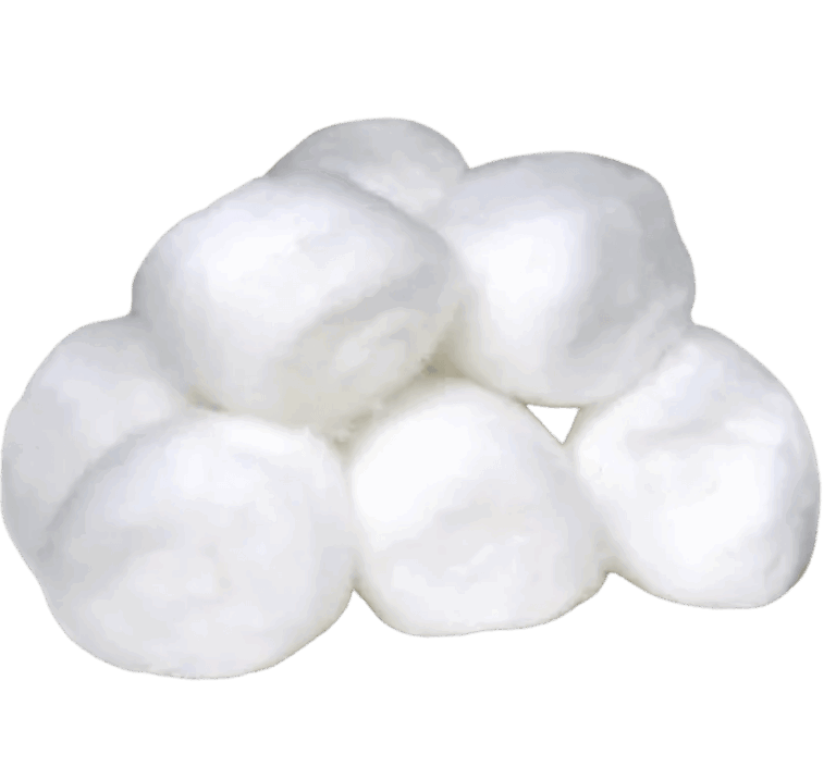 Bunch of white cotton balls