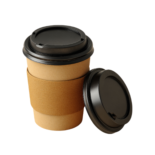 black coffee cup lid