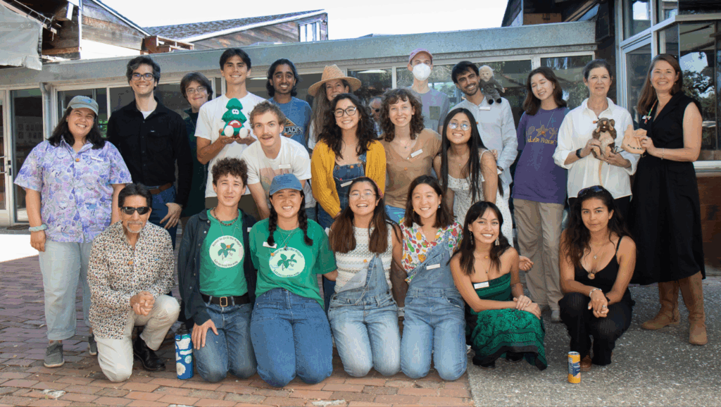 Group of students at Jasper Ridge class with Dr. Jorge Ramos