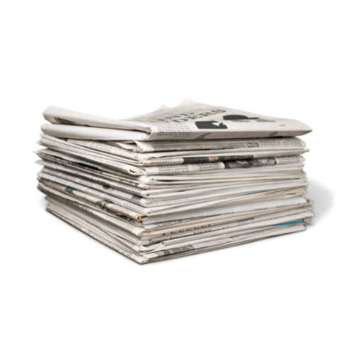 Stack of newspapers